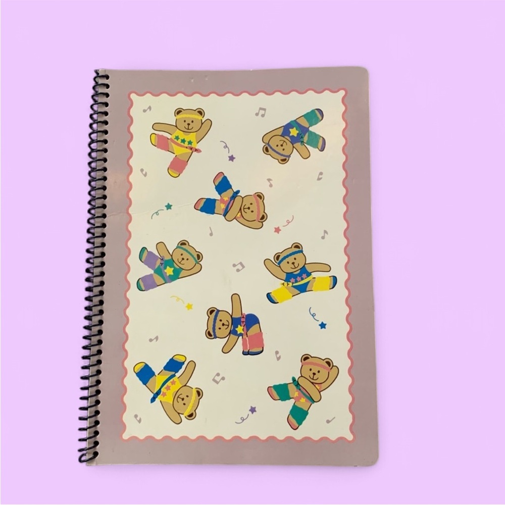 - Vintage Sanrio Bearobics Notebook Journal
